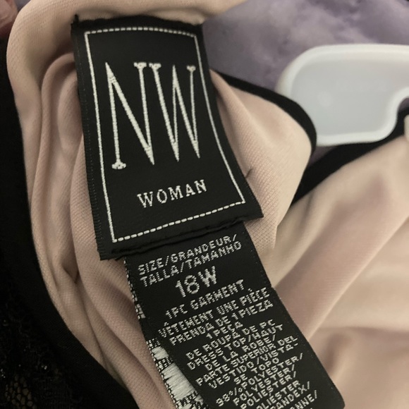 Davids Bridal Black Dress Size 18W - Picture 2 of 4